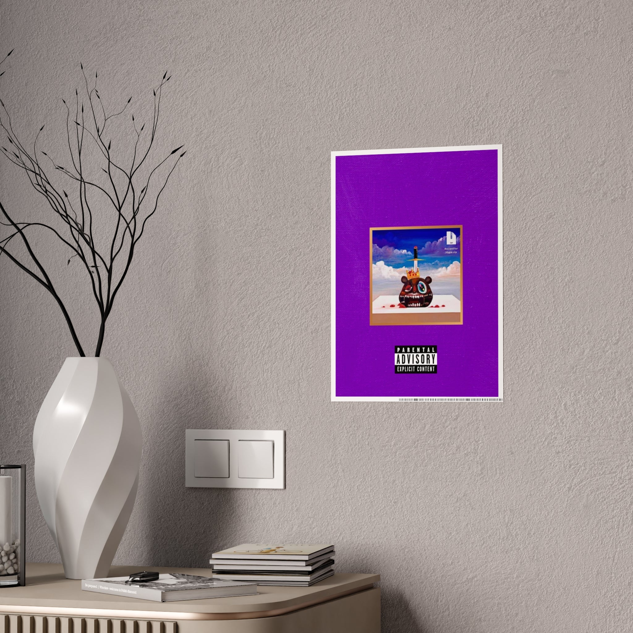 Good Ass Job Album Cover Poster — Glossy Purple Art Print (Parental Advisory)