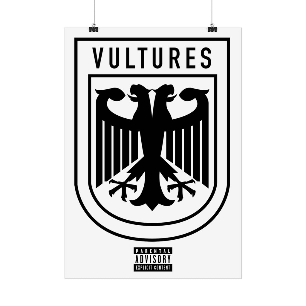 Vultures Gloss Poster – Black Crest Graphic Wall Art