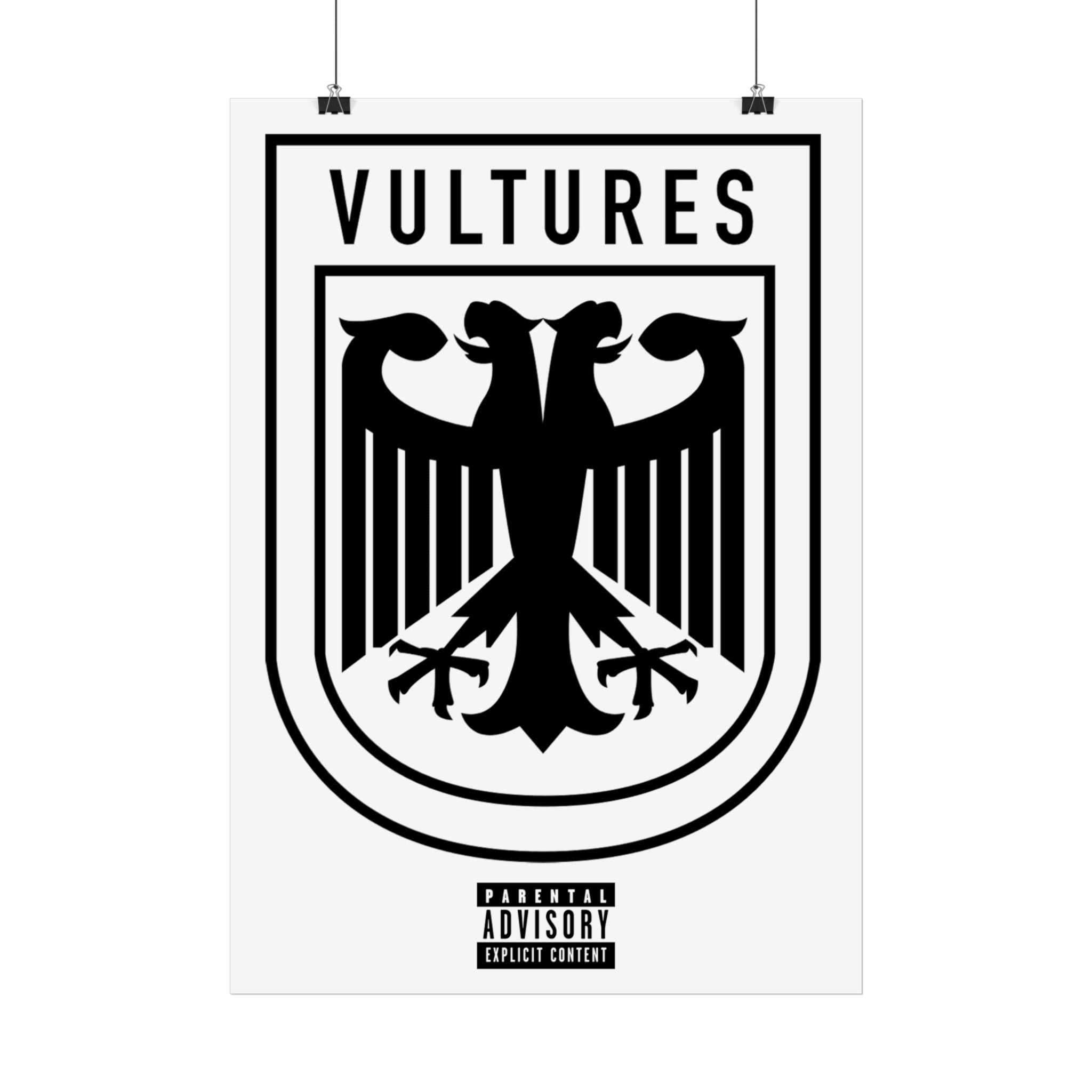 Vultures Gloss Poster – Black Crest Graphic Wall Art