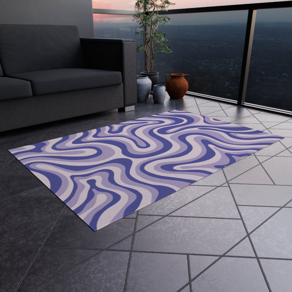 Purple Swirl Cat Scratch Rug