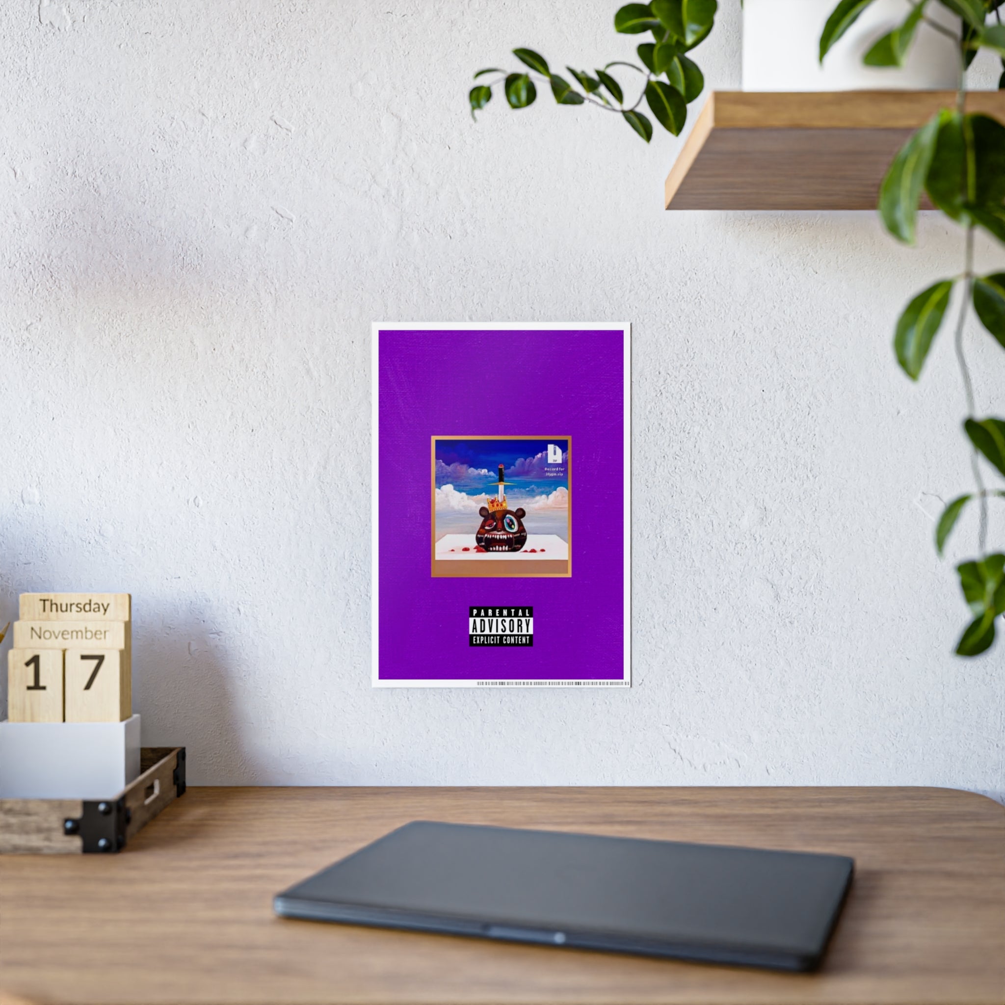 Good Ass Job Album Cover Poster — Glossy Purple Art Print (Parental Advisory)